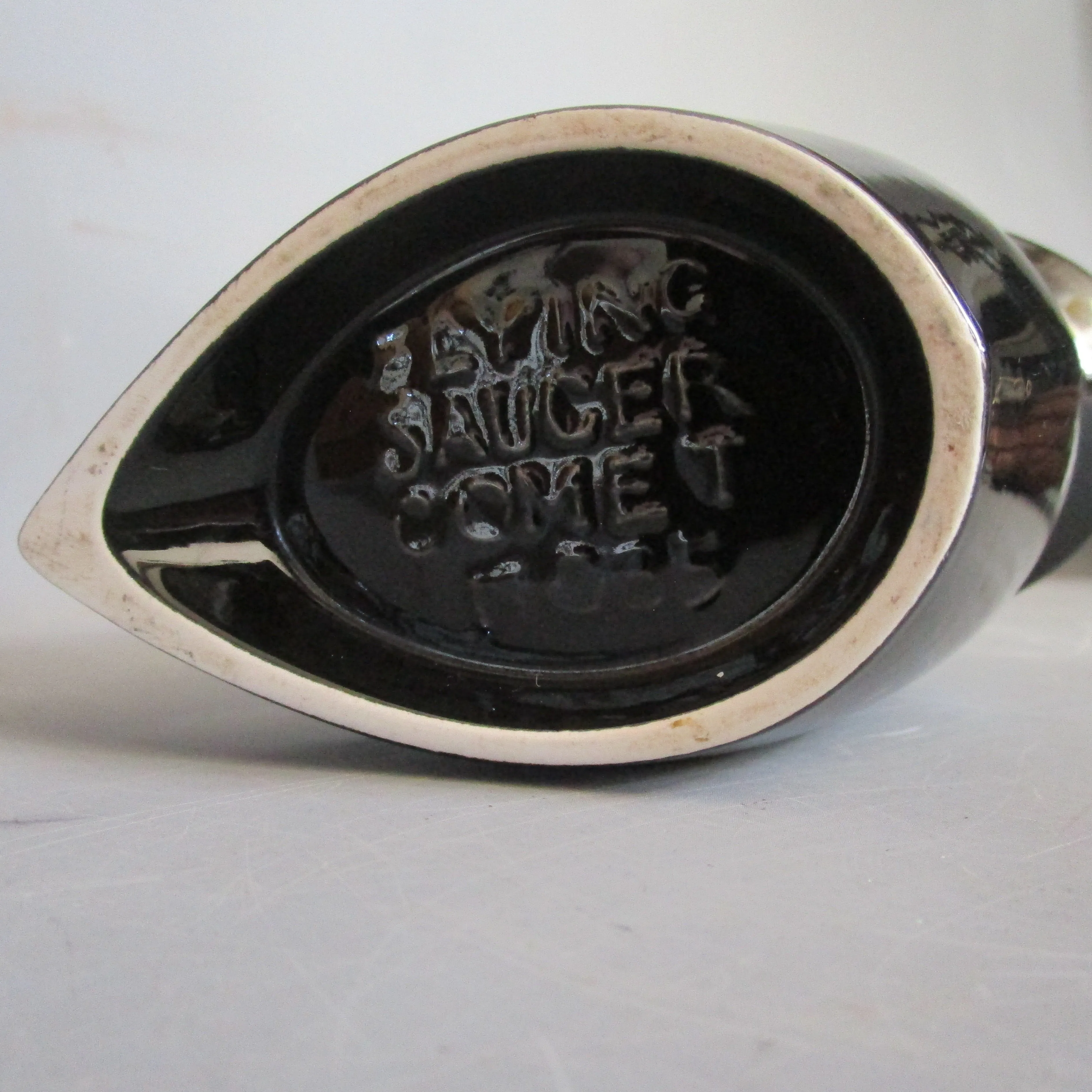 Retro Black Flying Saucer Jug By Comet Vintage c1950