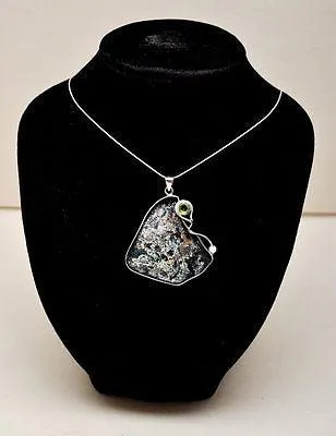 Roman Glass Pendant Necklace Authentic&Luxurious Sterling Silver Certificate #4