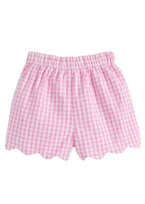 Scallop Short - Preppy Pink