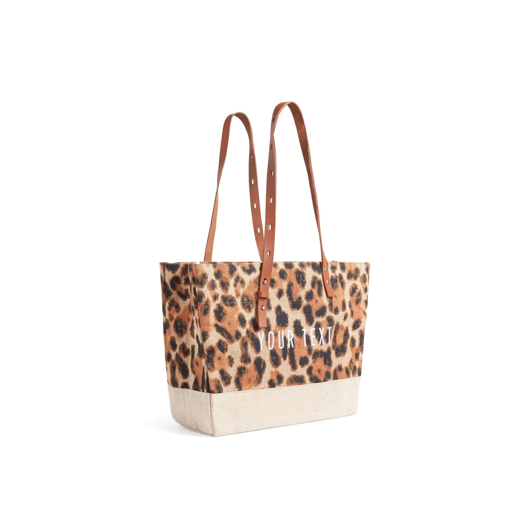 Shoulder Market Bag in Cheetah Print