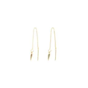 “Spiked” Threader Earrings