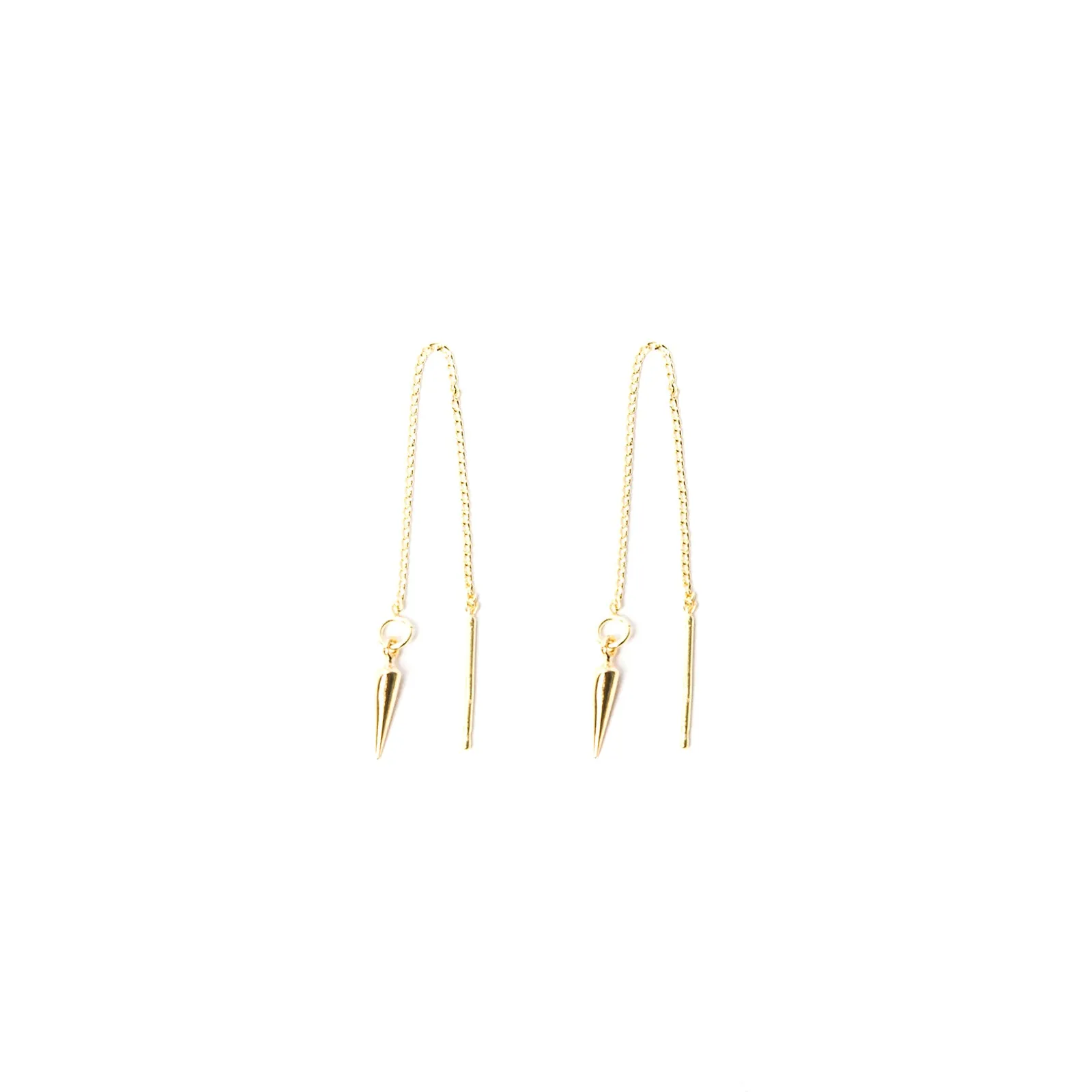 “Spiked” Threader Earrings