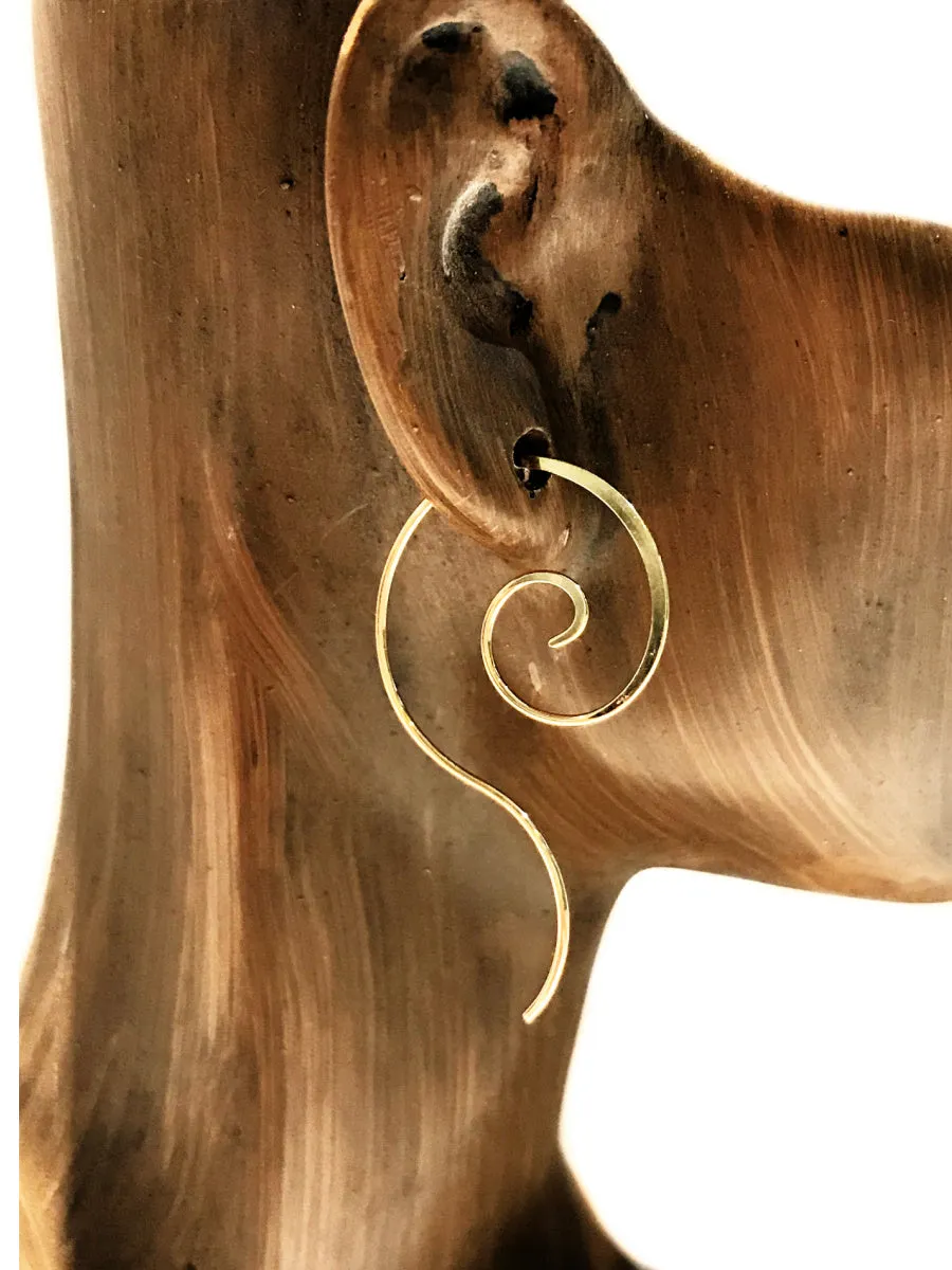 Spiral Hoop Earrings