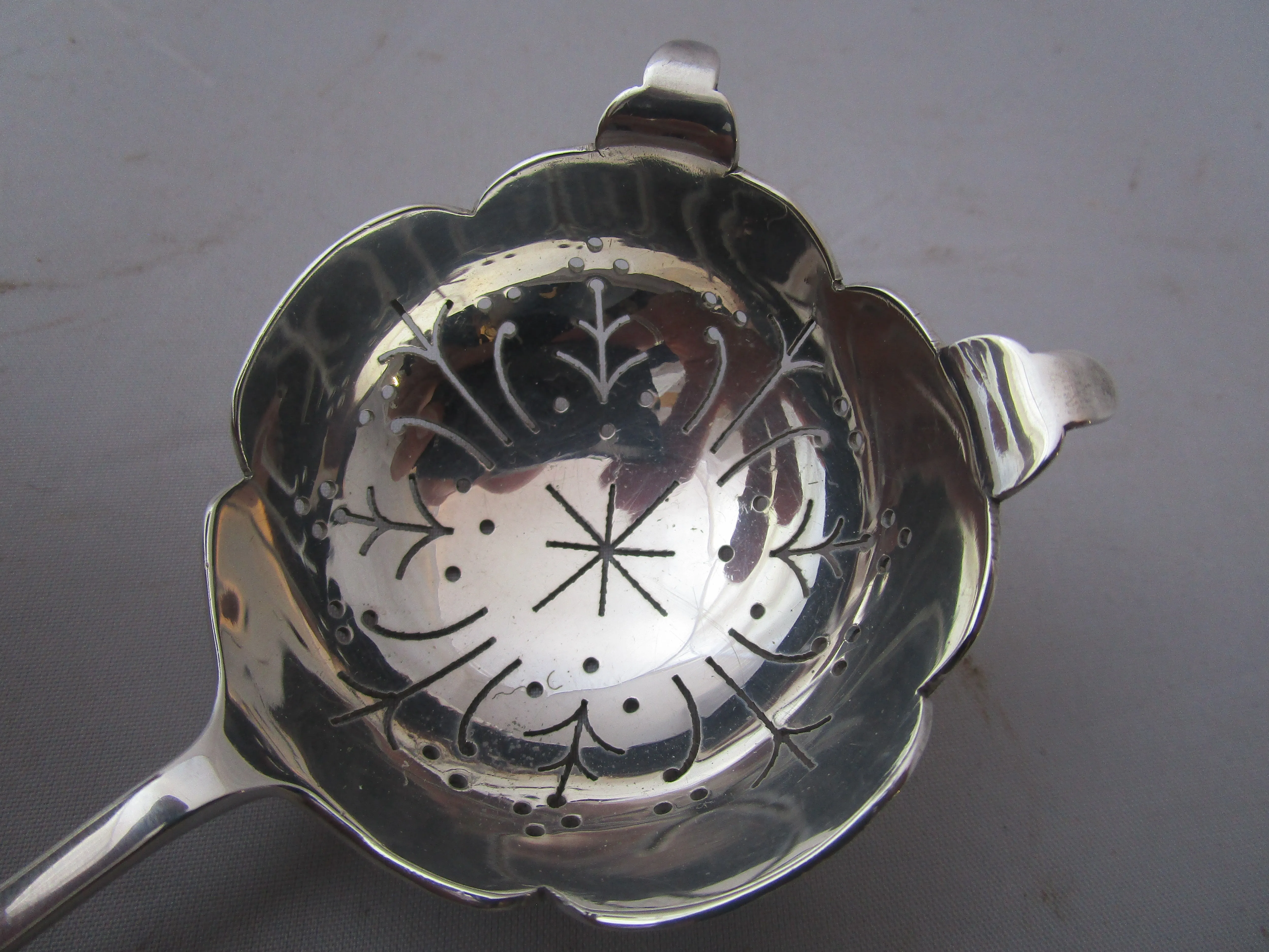 Sterling Silver Tea Strainer Vintage Edinburgh 1973