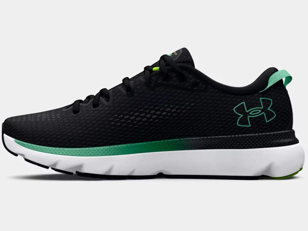 Under Armour Men's UA HOVR Infinite 5 Running Shoes - Black/White/Green Breeze