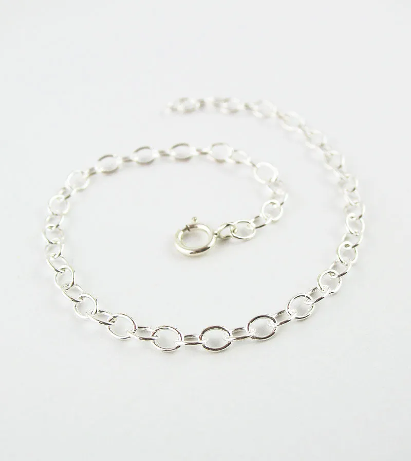 Unplated Sterling Silver Extender Chains