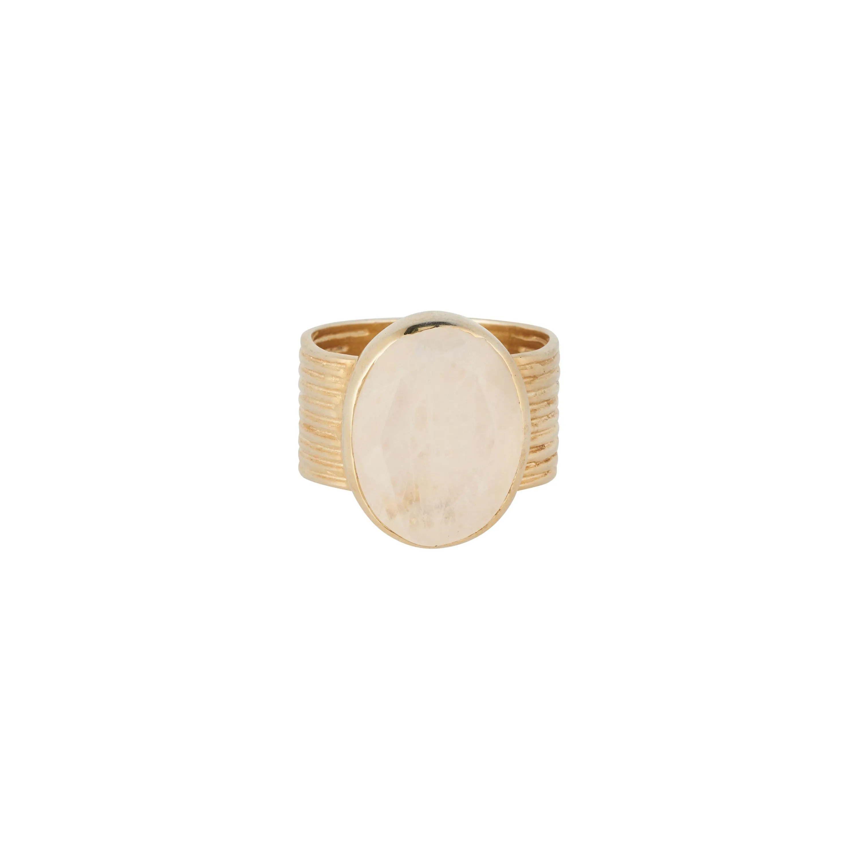 Vama | Avery Ring | Metal-Sterling Silver | Stone-Moonstone | Finish-Shiny