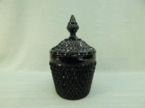 Vintage Indiana Glass Tiara Lidded Jar