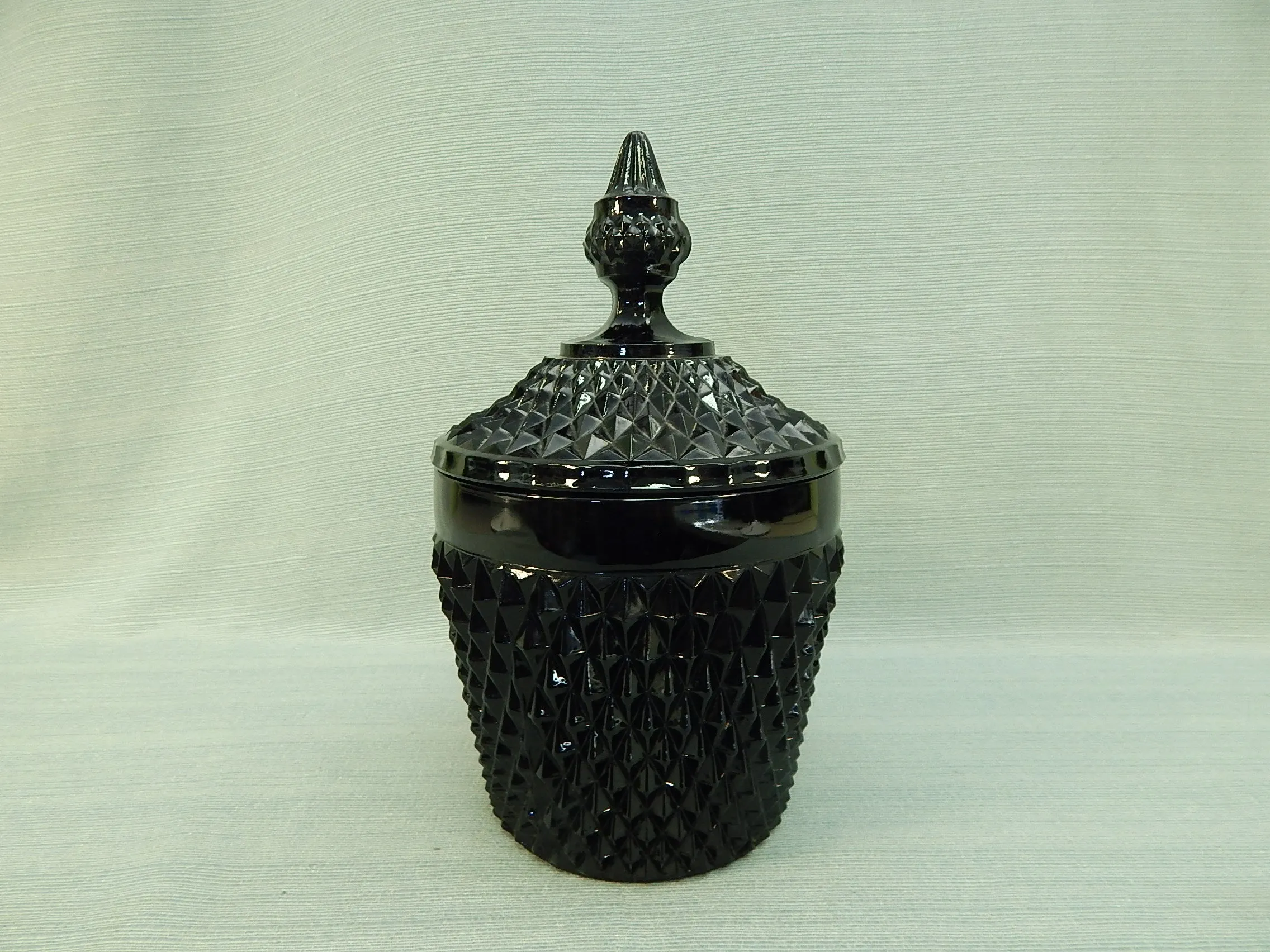 Vintage Indiana Glass Tiara Lidded Jar