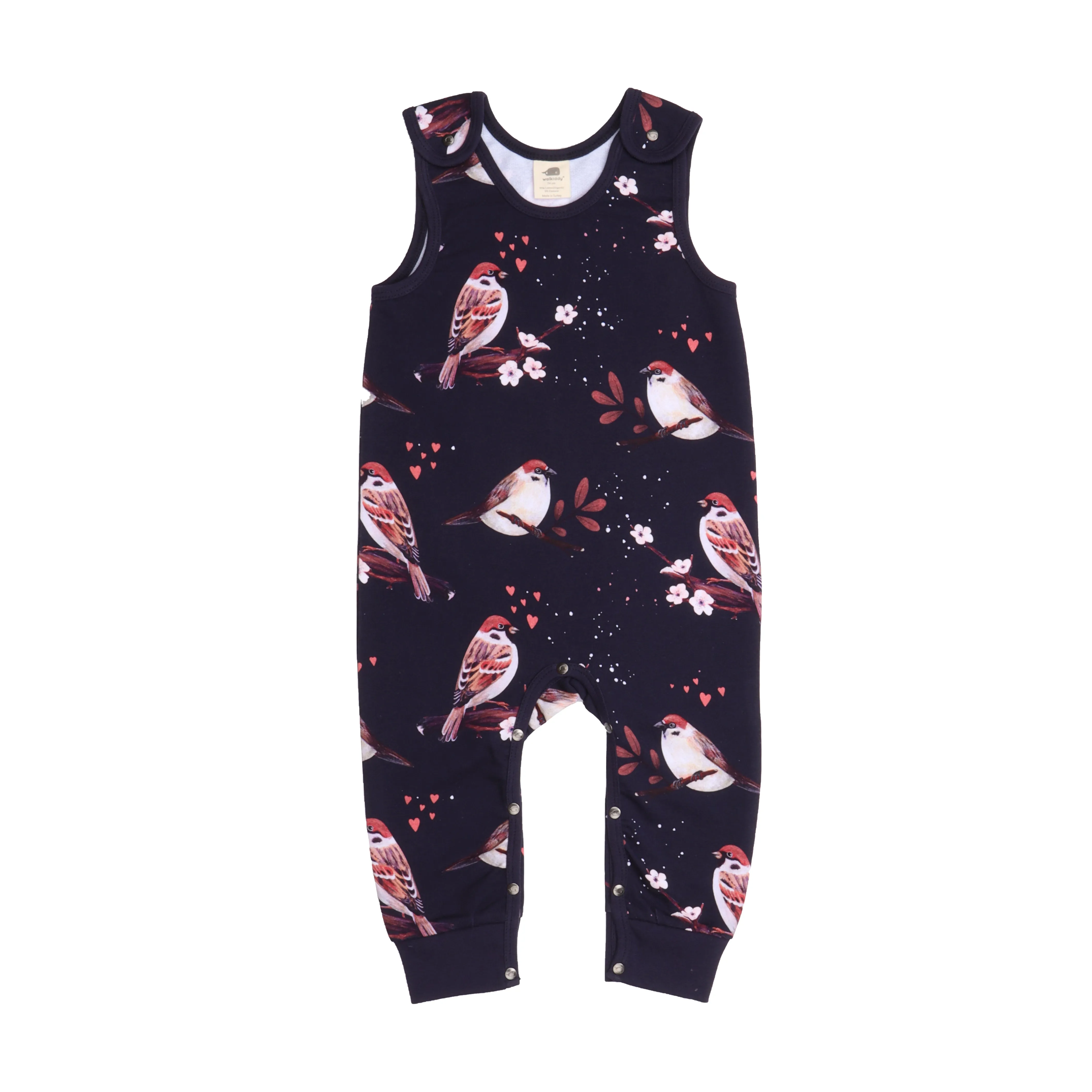 Walkiddy Little Sparrows Sweat Playsuit