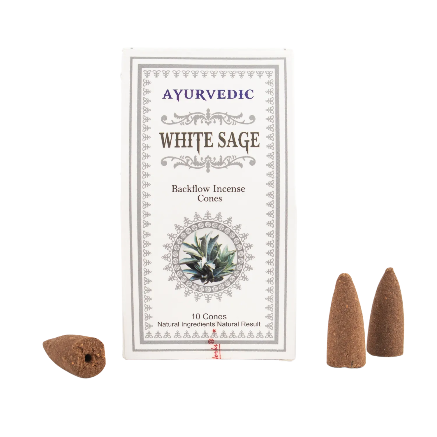 White Sage Backflow Incense Cones