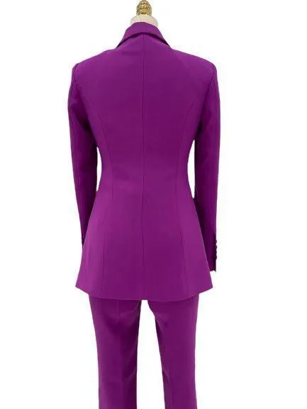 Women Pantsuit, Two Piece Suit, Rose