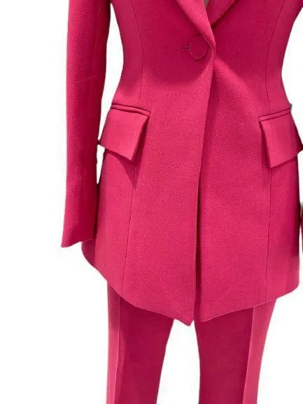 Women Pantsuit, Two Piece Suit, Rose