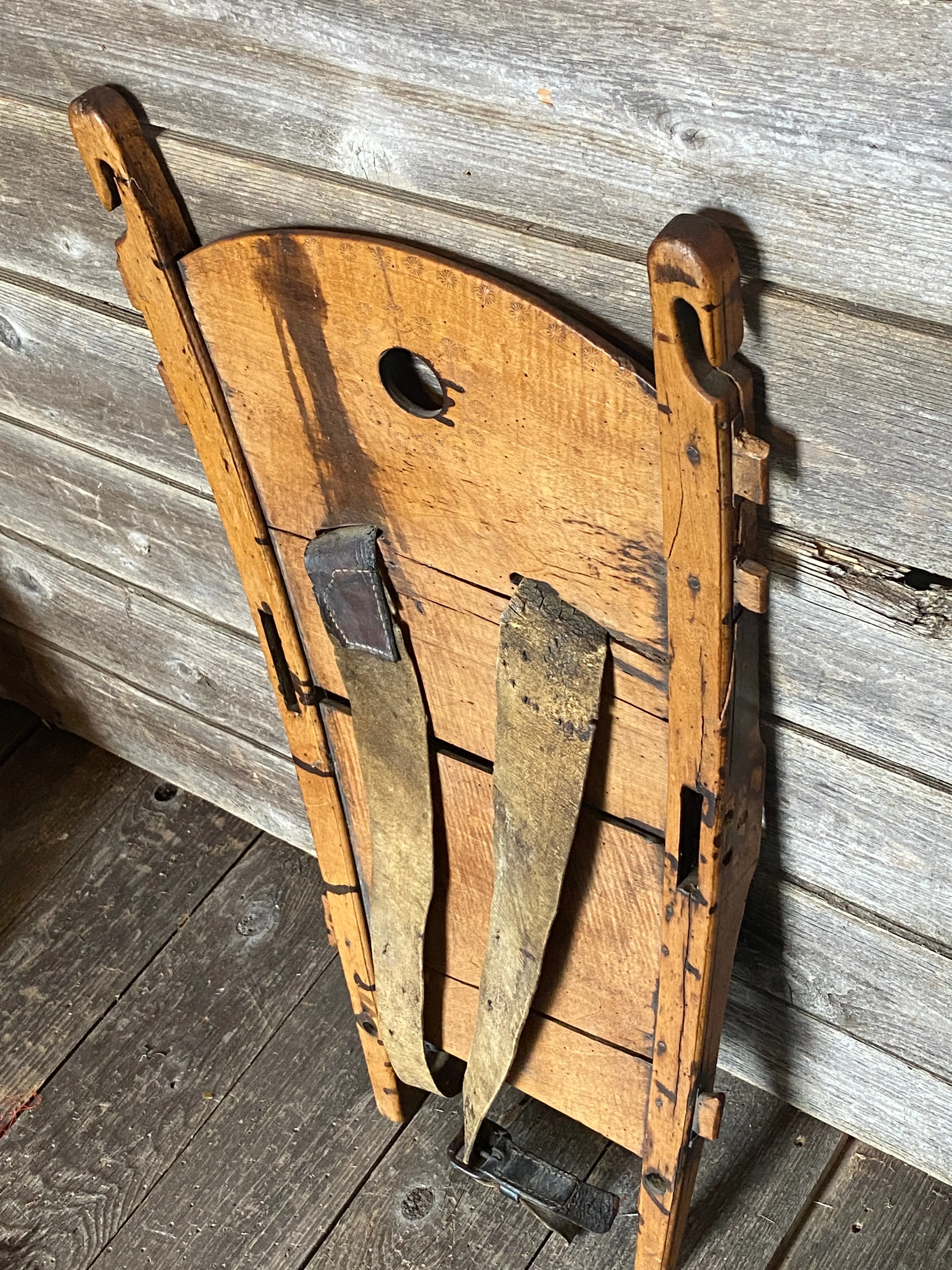 Wood Frame Backpack Vintage