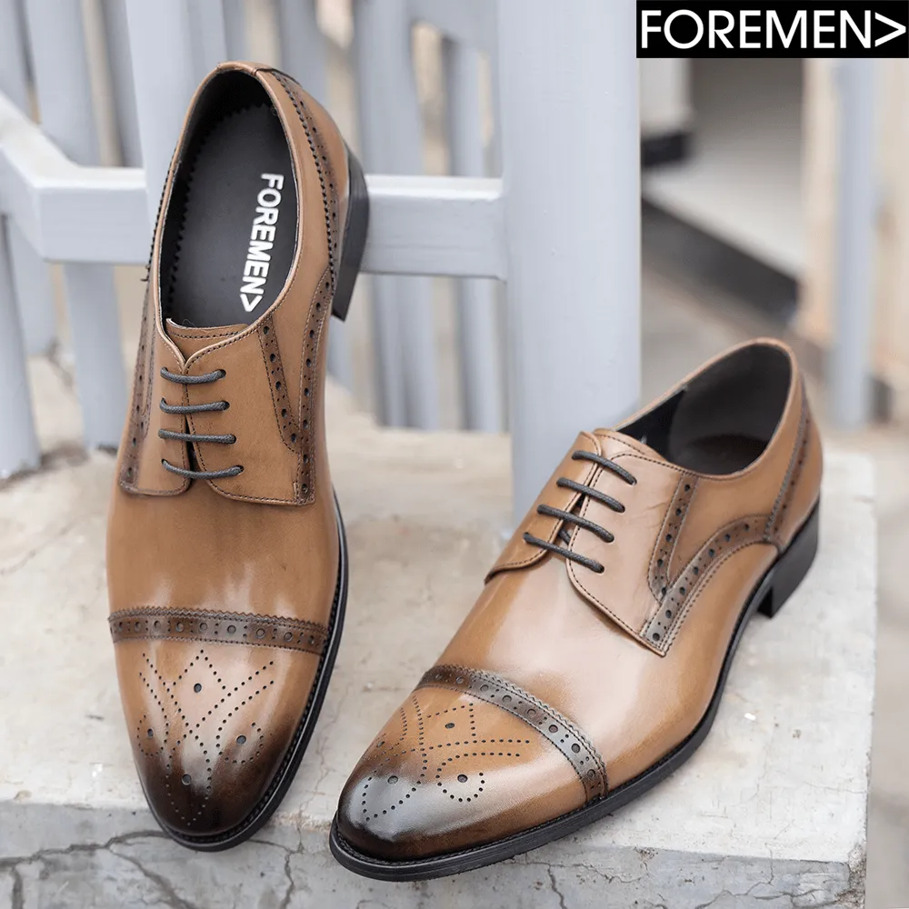 YURINA | Brown brogue Derby